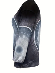Women's Tie Dye Graphic Long Sleeve Sports Top