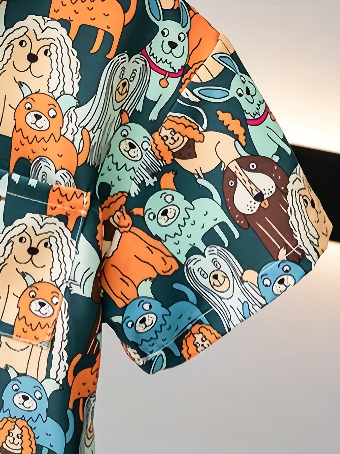 2pcs Boys Funny Dog Graphic Shirt&Shorts Set Summer Kids Clothing