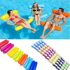 Inflatable Water Hammock Recliner Floating Mattress for Pool Party