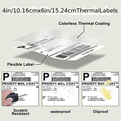 500 Thermal Label Paper Labels 10x15 Permanent Adhesive