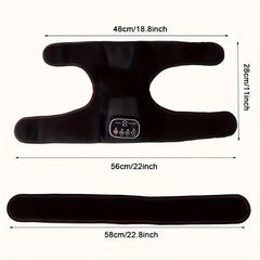 Knee Hot Compress Massager Physiotherapy Joint Brace Vibration Heating Pad