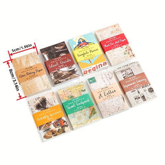 Vintage Newspaper Memo Pad for Scrapbooking and Diary Albums - Pack of 60