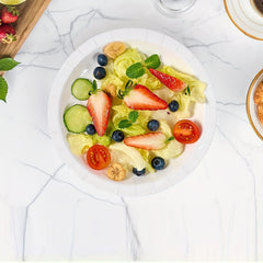 20 Pcs Disposable Paper Plates Bulk Round Soak Proof Cut Proof Dinner Plates