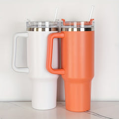 40oz Stainless Steel Water Bottle Leakproof Insulation Cup with Lid & Straw
