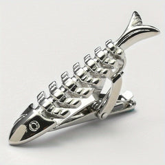 Fishbone Copper Men's Tie Clip