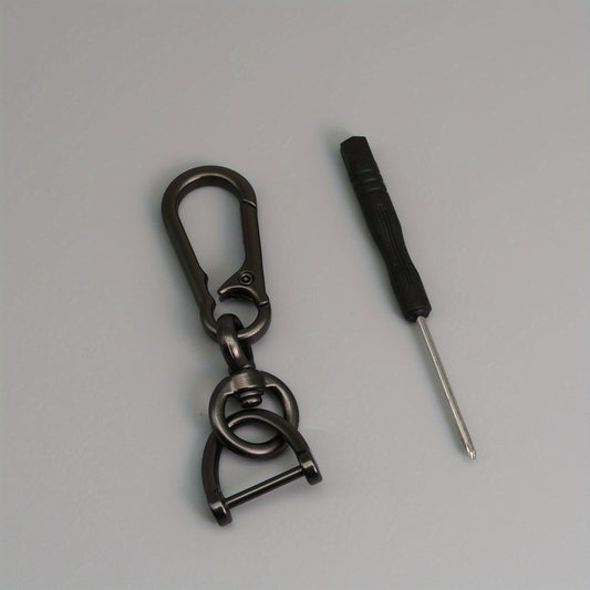 Metal Keychain Holder For Belt Heavy Duty Key Fob Carabiner D ring Clips