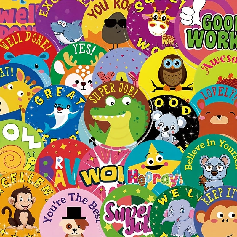 50pcs Cartoon Growth Reward Stickers Decor Fun Holiday & Birthday