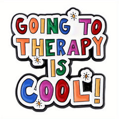 Colorful Rainbow Font Alloy Brooch Pin Universal for Men and Women