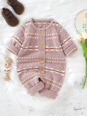 Infant Knitted Sweater Jumpsuit