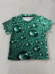 Kids Water Drop Graphic T-shirt Hip Hop Street Wear