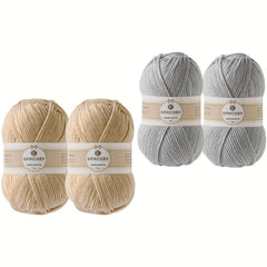 4pcs Crochet Yarn Multiple Colors 4 Layers 100 Acrylic Soft Yarn