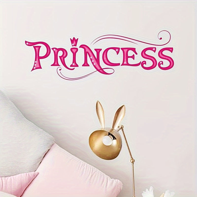 Princess Slogan Sticker - Removable Waterproof Vinyl for Room Decoration