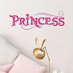 Princess Slogan Sticker - Removable Waterproof Vinyl for Room Decoration