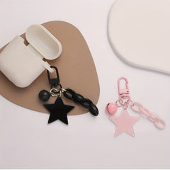 2pcs Star Shaped Keychain Bag Car Key Pendant Ornament Gift