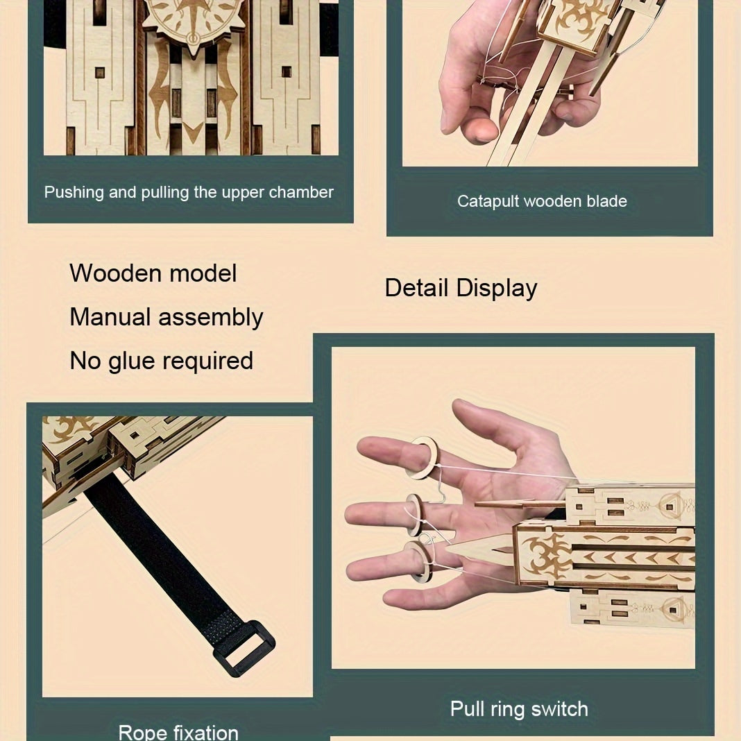Wooden Plug in Puzzle Toy For Adults Creative Model Diy Assembly Sword Toy