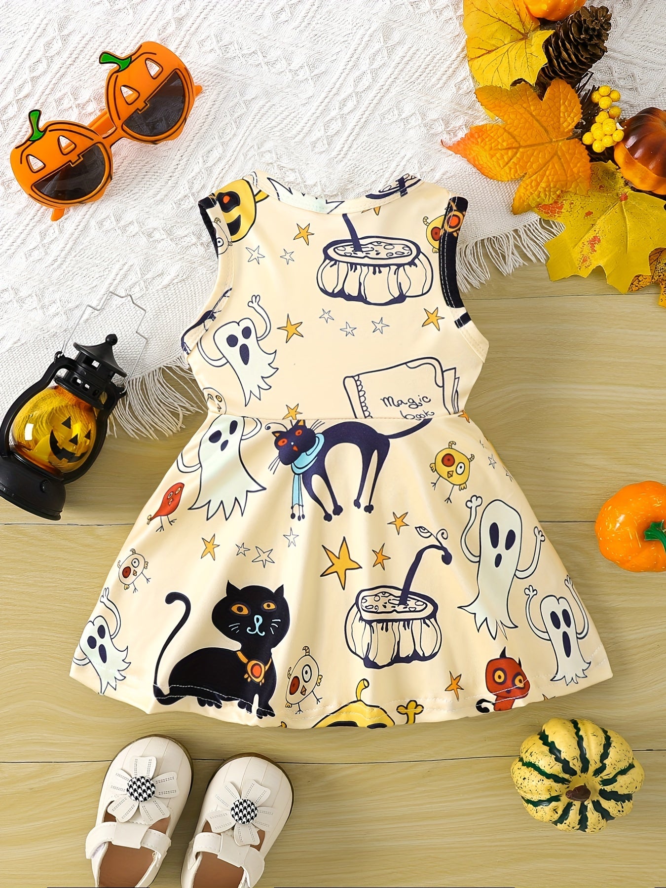 European & American Baby Girls Fawn Dress