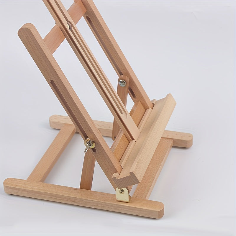 Beech Wood Small Easel Sketch Frame Desktop Display Frame