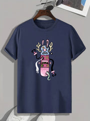 Anime Cartoon Print Men's Graphic T shirt Casual Comfy Tees For Summer