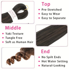 Pre Stretched French Curly Braiding Hair 45 Pack