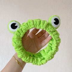 Funny Frog Headband Makeup Headband Frog Eye Elastic Headband
