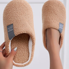 Women's Plush Indoor Slippers - Cozy Bedroom Shoes
