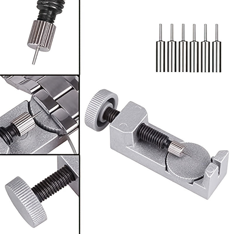 Watch Band Strap Link Pins Remover Tool Set with 6 Tips Replacement