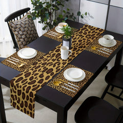 Leopard Print Table Runner 13x72 Inch