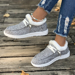 Faux Fur Lined Lightweight Skate Shoes