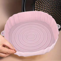 1pc Silicone Air Fryer Liners Reusable Baking Pan & Pot Mat Accessory