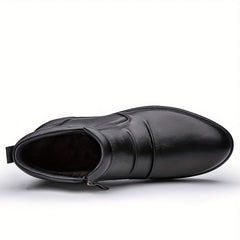 Men's Pointed Toe Oxford Boots Zipper Dress Shoes Formal High Top