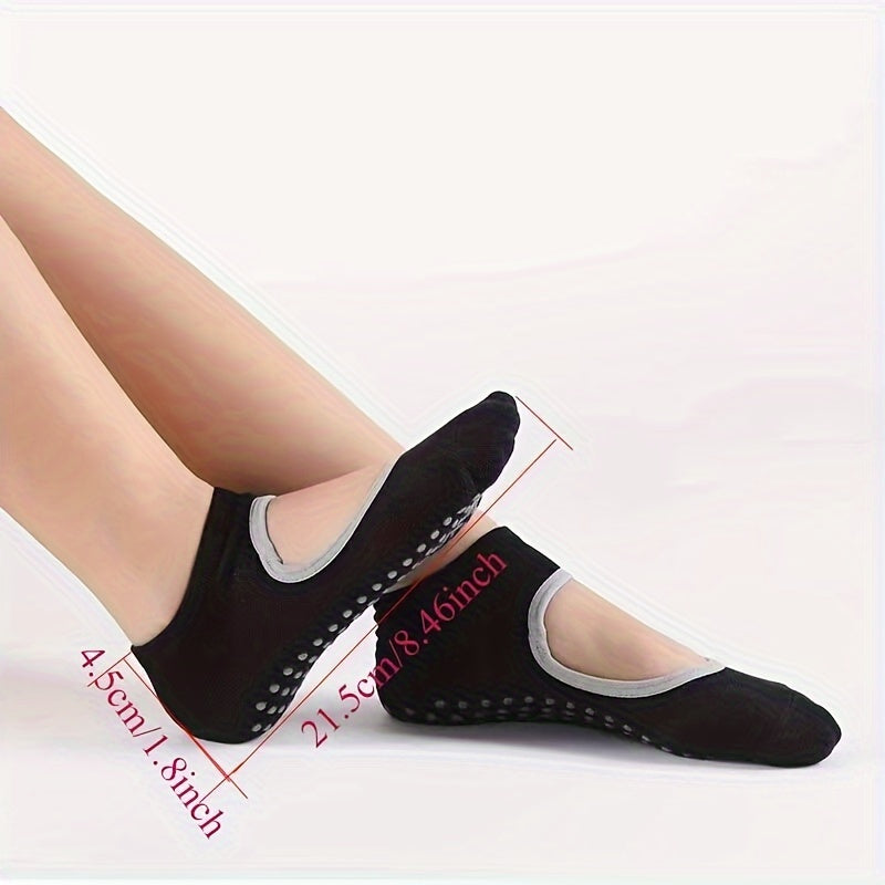 Professional Yoga Socks Backless Non-slip Sports Socks With Grips