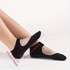 Professional Yoga Socks Backless Non-slip Sports Socks With Grips