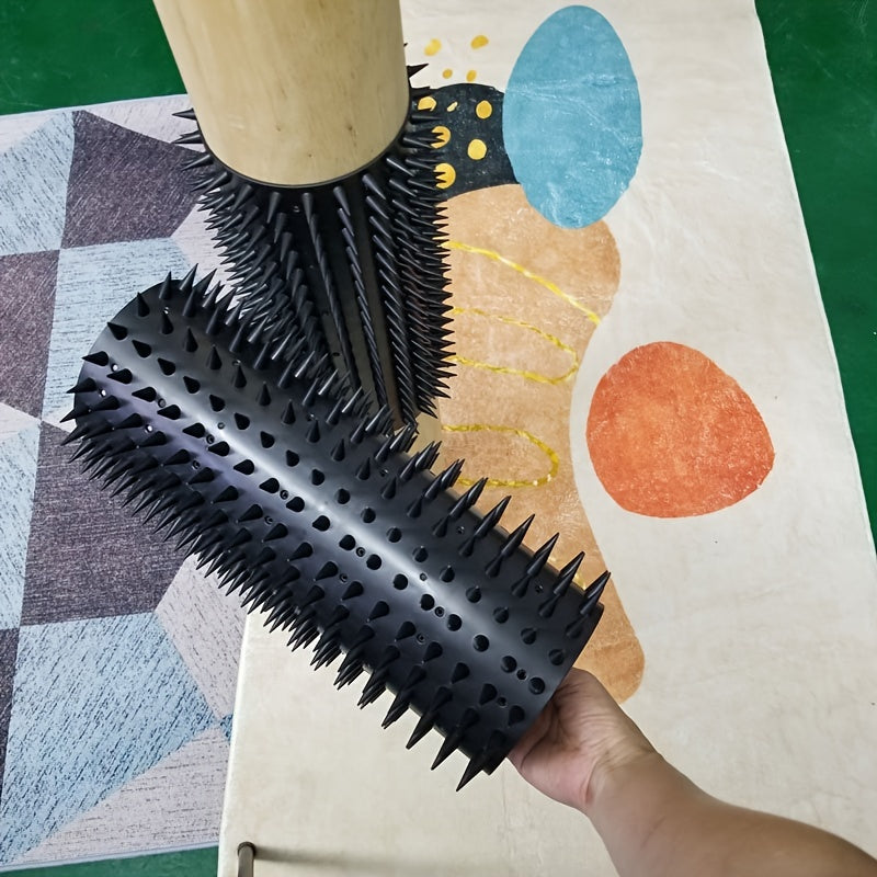 2 Pack Equine Bovine Massage Brush Kit Soft Touch Itch Post Pad