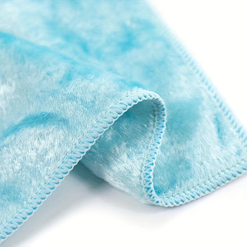 6pcs Stain & Grease Delaying Dish Cloths Thick Absorbent Wood Fiber Towels