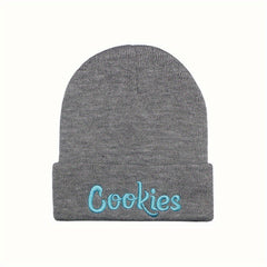Letter Embroidered Beanie Hat - Stay Warm & Stylish