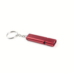 Aluminum Double Hole Survival Whistle High Frequency Sports Training