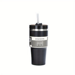 Stainless Steel Vacuum Flask with Straw Insulated Cup