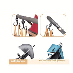 Adjustable Stroller Accessories Traveling Hanging Pushchair Hanger