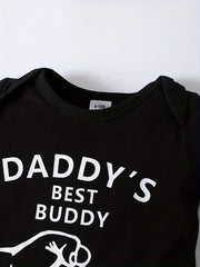 Boys Daddy's Buddy Onesies & Sweatpants Set
