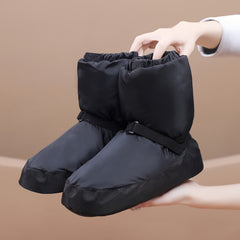 ROSEFINCH Girl's Dance Warm Boots Shock Absorption PU Sole Shoes