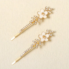 Rhinestone Flower Bobby Pin Head Jewelry Hair Accessories Small Gift