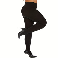 High Waist Tummy Control Fleece Lined Pantyhose