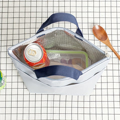 300D Oxford Cloth Lunch Bag Insulated Hand-held Outdoor Picnic Waterproof Bag