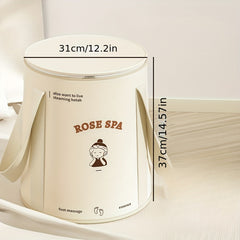 Portable Folding Foot Soaking Bucket with Lid and Storage Bag