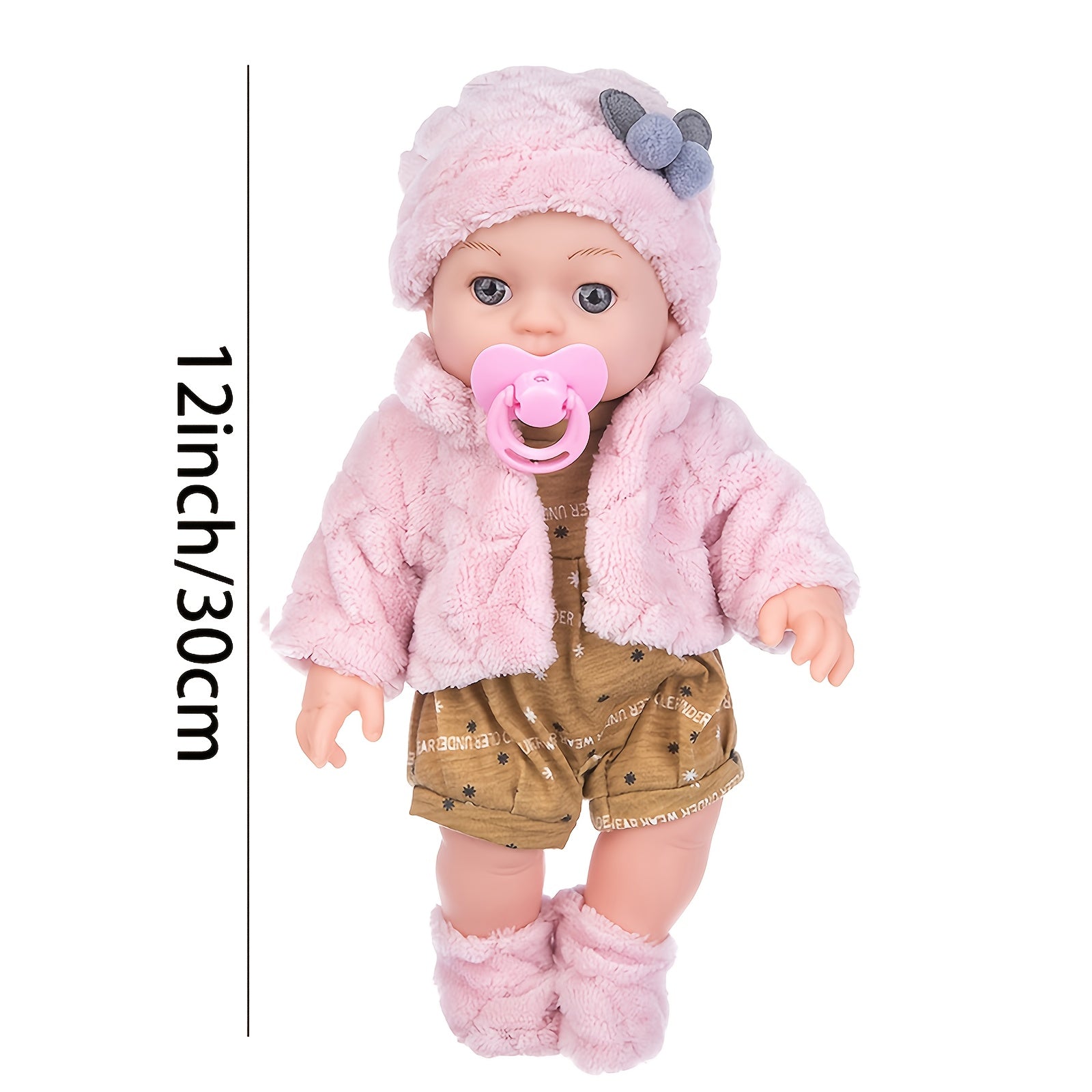 12in Reborn Doll Baby Set with Accessories - Party Games Christmas Gift