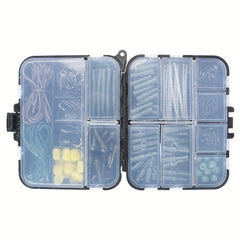 307pcs Carp Fishing Tackle Kit Hooks Beads Tubes Clips Access