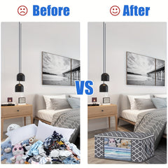 3pcs Large Capacity Storage Bag Clothes Organizer