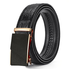Men's PU Leather Automatic Buckle Belt For Wedding