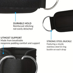Rustproof Fitness Ankle Cuffs for Leg Exercises