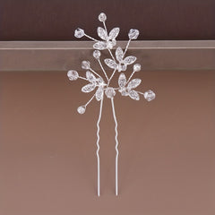 Rhinestone U-Shaped Hair Pins for Bride